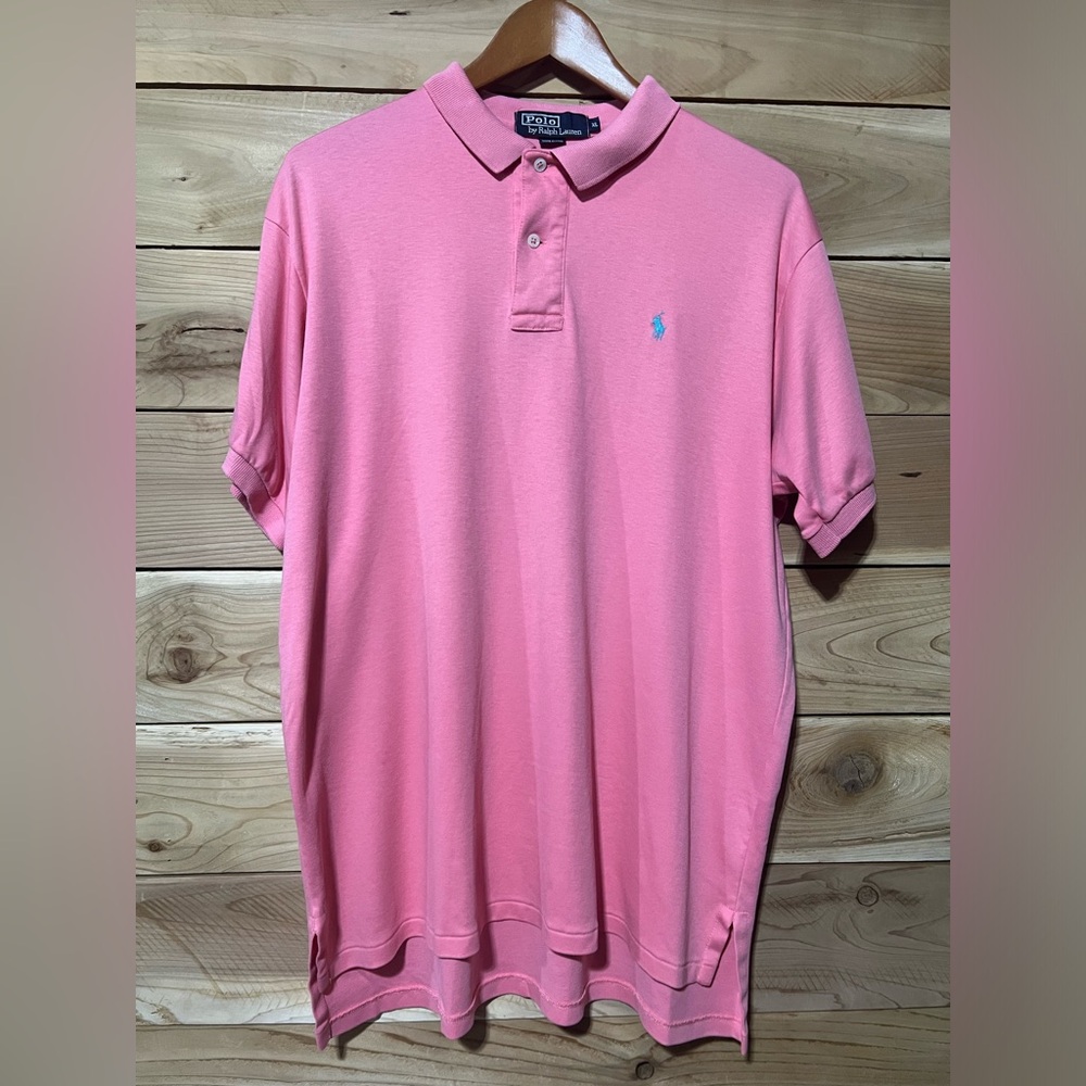 VTG Pink Ralph Lauren Polo Made in USA MIAMI VICE VIBE! 80s/90s